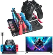 Switch TV Dock Station and Wall Mount for NS Switch/OLED, Switch Charging Dock