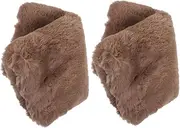 [OHPHCALL] Hand Warmer Pillow Fur Muff Hand Warmer Winter Hand Muffs Fuzzy Hand Cuff Furry Muff Feet Warmer for Bed Fur Muff Hands Cold Hand Muff Fur Hand Muff Faux Fur Light