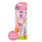 EDISON Training Chopsticks Step 1 Stainless Petty Right-Handed kids 1Pair/Pororo