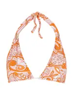 Melissa Odabash Grenada Paisley-print Bikini top - Orange - 40 (UK 8 / S) 40 (UK 8 / S)