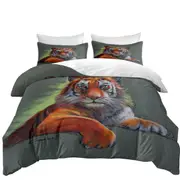 Wild Animal Art Drawings Tiger Sketch Quilt Cover