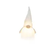 Silver Hat Sitting Gnome w/LED