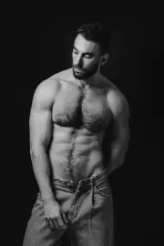 [L138] Male Model Showing Off Body Fine Art Hunky Physique MATTE OR GLOSS OPTION