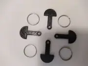 4x Shopping Trolley Token Removable Key Unlock Coles Aldi Coin Woolworths Big W
