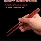 1 Pair Wooden Folding Chopstick Outdoor Camping Picnic Travel Dinnerware