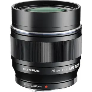 相機鏡頭奧林巴斯Olympus數碼相機鏡頭75mmF1.8遠攝定焦人像 M4/3卡口微單
