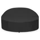 SunPatio Outdoor Daybed Cover, Heavy Duty Waterproof Round Canopy Sofa Bed Co...