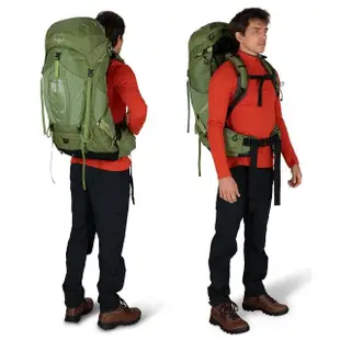 【Osprey】Atmos AG 50 登山背包 50L 男款 氣壓藍(健行背包 徙步旅行 登山後背包)