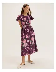 [REVIEW] Camellia Midi Dress in Plum