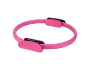 Yoga Pilates Circle Gymnastic Aerobic Exercise Fitness Stretch Resistance Ring - Pink
