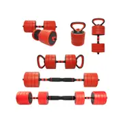 40kg Cast Iron All-in-One Multi-function Barbell Dumbbell Kettlebell Weight Set