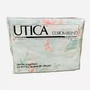New Utica Twin Fitted Sheet No Iron Percale USA Floral Camille Vintage