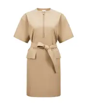 Moncler Belted Mini Dress IT40,IT42,IT38 light brown