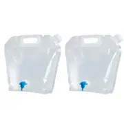 2 Pcs Interesting Water Bottle Storage 10L Folding Bag Car Waterproof Travel