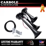 3 Trumpet Air Horn Powerful Loud Universal 12V/24V 150DB Air Train Horn for Car (for: Volkswagen)