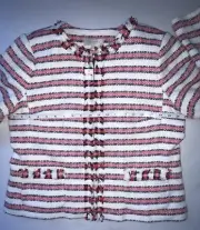 Talbots Petites , tweed jacket, size 14P, striped, new w/ tags, never been used