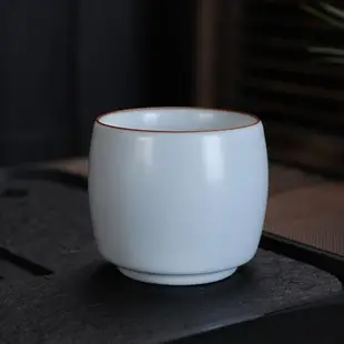 汝窯杯個人專用杯主人杯開片可養冰裂紋茶杯品茗杯陶瓷單杯大容量