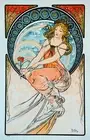 living room wall decor ideas La Peinture 1898 Alphonse Mucha nouveau