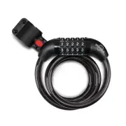 Bike Lock Cable 59 inches Long 5 Digit Resettable Combination Code for Bicycl...