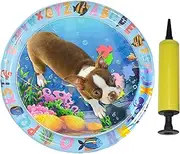 Lit D'eau Pour Animaux De Compagnie, Tapis D'eau De Chat - Mat De Jouets Pour Chats Avec Conception D'animaux - Artefact De Refroidissement, Tampon Gonflable Épaissis, Jeu D'eau Pour Enrichissement De
