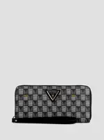 GUESS Black Logo G Wave Medium Wallet
