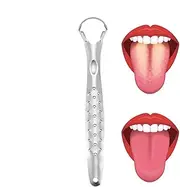 Tongue Scraper - Anti-Slip Handle Design Tongue Scraper | Stainless Steel Tongue Scraper | Tongue Scrubber Cleaner Tool to Reduce Bad Breath and Help Oral Hygiene Easy Access