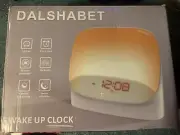 Dalshabet Alarm Clock Wake Up Light with Sunset Simulation & USB Charger