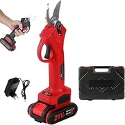 Tacsaw Power Shears, Tacsaw Pruner, Electric Pruning Shears, Power Pruners Cordless, One-Hand Operation, Gardening Tree Branch, Fruit Trees, Yard, Cut & Trim 5x Faster, Ultimate Cutting (red)