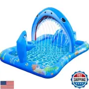 Onory Inflatable Kiddie Pool Inflatable Play Center Kids Toddler Pool with Wa