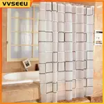 WATERPROOF SHOWER CURTAIN SQUARE BATHROOM SHOWER DOOR THICKE