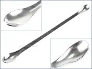 22cm Micro Tiny Metal Spoon Scoop Pick Up Small Items Laboratory Precision Lab