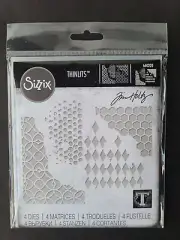 Sizzix Tim Holtz Mixed Media #1 Thinlits Tree Line Die Set New 660220