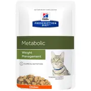 Hill's Prescription Diet Metabolic Weight Management Pouches Wet Cat Food - 85g