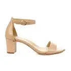 Naturalizer Vera Creme Brulee Leather Heeled Sandals