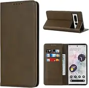 Cavor for Google Pixel 7 Pro Case, Pixel 7Pro Cowhide Pattern PU Leather Cases Flip Magnetic Kickstand Book Wallet Cover Phone Case with Card Slots(6.7") -Dark Green