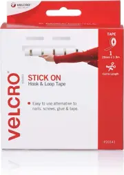 VELCRO Brand Stick on Hook and Loop Tape General Purpose Peel and Stick Adhes...