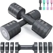Adjustable Dumbbells Hand Weights Set: 4 in 1 Weight Adjustment Each 2Lb 3Lb 4L