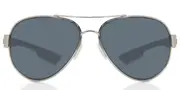 Costa Del Mar South Point Polarized SO 21 OGP Men's Sunglasses Silver Size 58