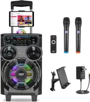 Pyle 8" Bluetooth Portable PA Speaker & Karaoke Party Audio PPHP87BTA