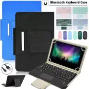 For 10" 10.1" inch Tablet Universal Touchpad Keyboard Leather Case Cover Mouse