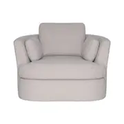 [James Lane] Lax Swivel Chair Boucle Pumice