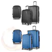 Wanderlite Luggage Set 3pc 20" 24" 28" Suitcase Hardcase Trolley Travel