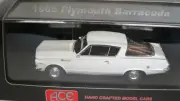 1/43 ACE 1965 PLYMOUTH BARRACUDA WHITE LTD EDITION OF 150 AWESOME LOOKING MODEL