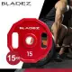 【BLADEZ】OP5-CPU奧林匹克包膠槓片-15KG(二入組)