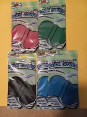 5 Stretchable Bookcovers By It's Academic Solid Colors Fits Textbooks up to 8x10