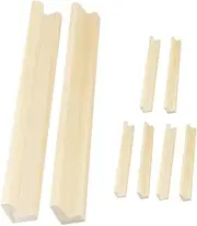 SOPOTUTU 8Pcs Wooden Domino Bases Holder for DIY Projects Elegant Racks for Domino Tiles Versatile Storage for Home Office Decor