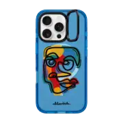 iPhone 16 Pro Impact Ring Stand Case MagSafe Compatible Faces by aLILscribble
