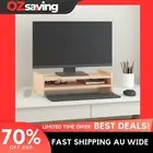 monitor stand solid wood pine 50x27x15 cm rustic design storage 4019
