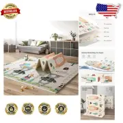 Non-Toxic Extra Large Play Mat 71x59 - Perfect for Babies' Tummy Time & Crawling