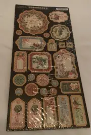Graphic 45 Chipboard Twelve Days Of Christmas 1 One Holly Joy Turtle Doves Geese
